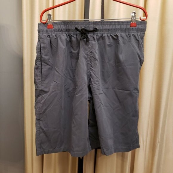 SILKWORLD Men's 2 Pack Swim Trunks Quick Dry Beach Boardshorts Classic Length L - Picture 2 of 11